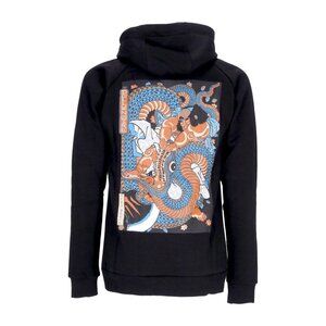 Dolly Noire Kunyoshi Hoodie Men Size XS Sweatshirt Black Pullover Graphic Print